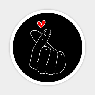 K-Pop Finger Heart Magnet